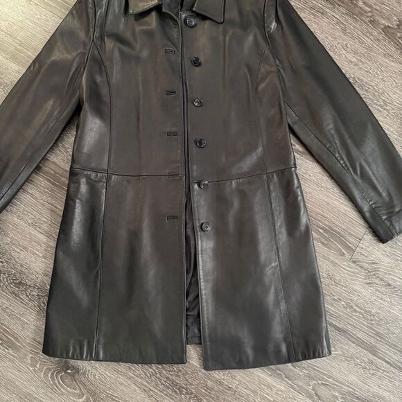 Casual Corner Vintage Leather Jacket - Picture 5 of 11